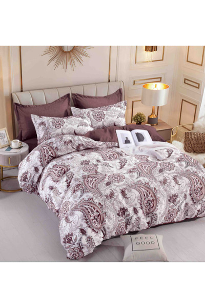 Inovius Lenjerie de Pat cu Elastic, Bumbac Finet 6 Piese - JOJ47