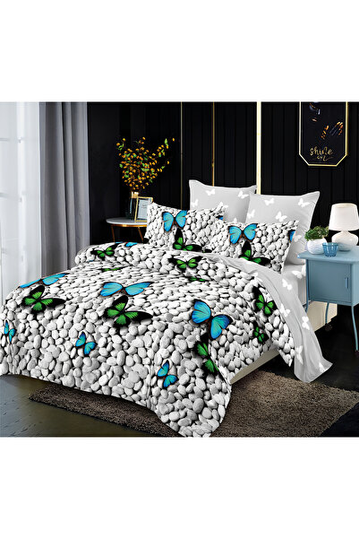 Inovius Fine Cotton Bed Linen, 6 Pieces, Double Bed - XIA245