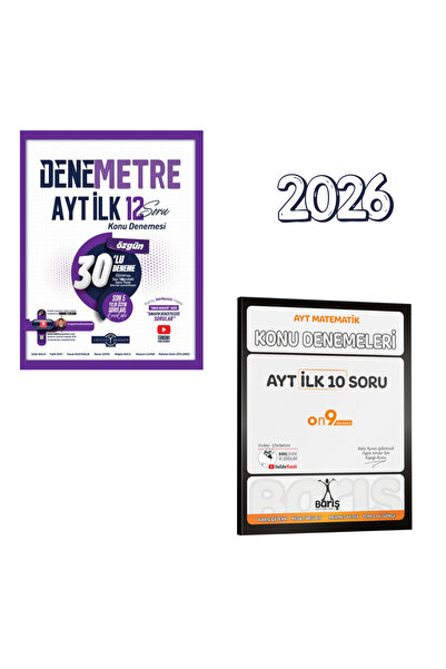Orijinal Yayınları 2026 AYT Denemetre İlk 12 Konu ve Barış AYT İlk 10 Denemeleri
