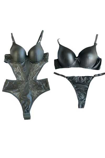 Gold Night Valentine's Day Special Gift Bra Set Fancy Set Lingerie Set