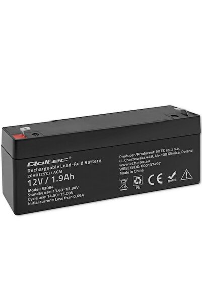 Qoltec Baterie AGM 12V 2.3Ah, Qoltec, LongLife, fără întreținere
