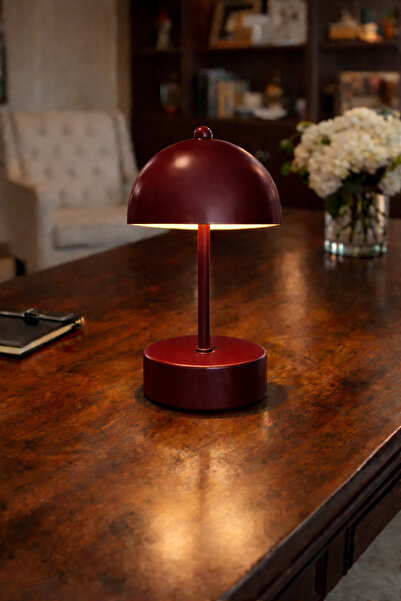 MİLA AYDINLATMA MANTAR Model Pilli Aç-Kapa Tuşlu Masa Lambası Proje Salon Yat...