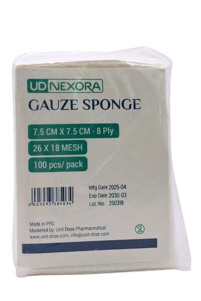 Nexora GAUZE SPONGE 7.5X7.5 8P 100S