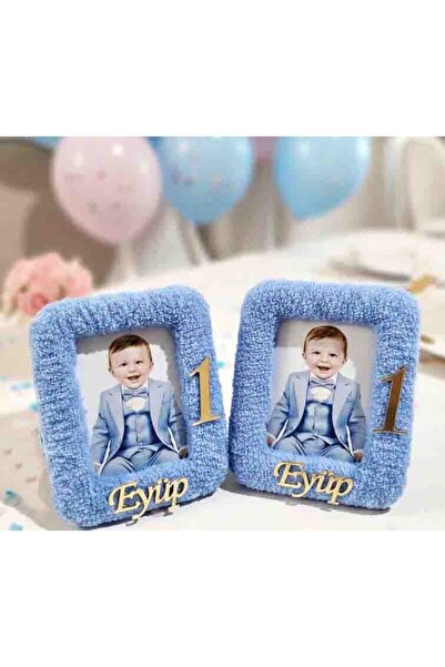 NUYA BAG Erkek Bebek Mavi Peluş FotograflıMagnet , Figürlü Magnet 10 adet