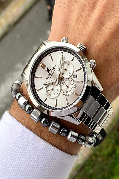 Daniel Klein Steel Cord Men's Wristwatch Original Box and Carton Pouch + Gift...