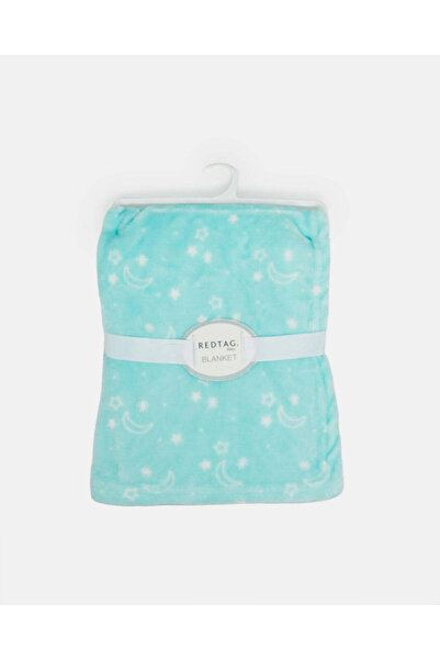 REDTAG بطانية فلانيل مطبوعة بنجوم زرقاء فاتحة