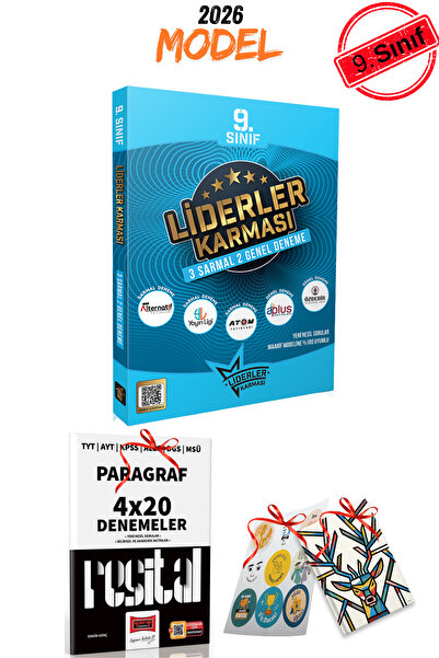 LİDERLER KARMASI 2026 Model 9. Sınıf 5 Farklı Yayından 3 Sarmal 2 Genel Topla...