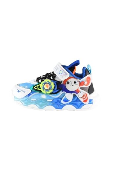 Mixbo Kids Sneakers with Velcro and Lights, Blue, 26 EU