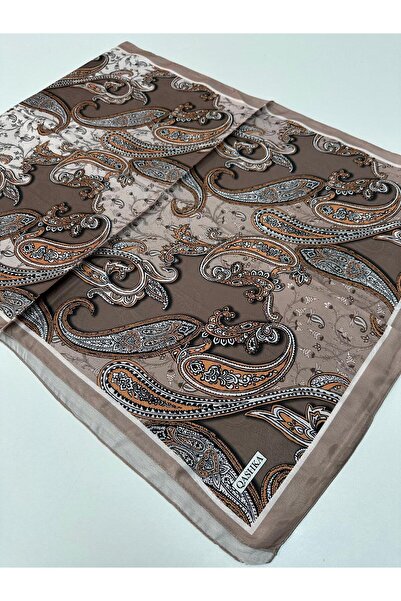 locella Qashka Satin Silk Shawl Etro Pattern Lbt0119