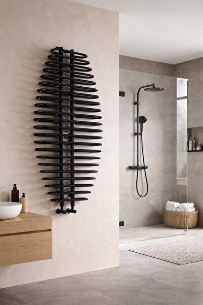 WEBER ÇELİK 600*1200 ANTRASİT SİYAH DİKEY RADYATÖR HAVLUPAN ISITICI 1. KALİTE...