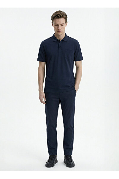 Fabrika Lacivert Erkek Regular Fit Polo T-Shirt NOBRO CEPLI NB