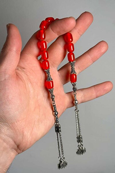 TESBİHKENTİ Оранжева капсула с двойна пискюлчеста молитвена броеница Zaza