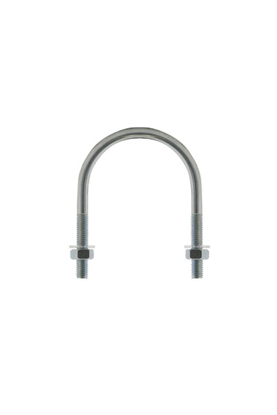 carcano U-type pipe clamp with two nuts and two washers 1 inch