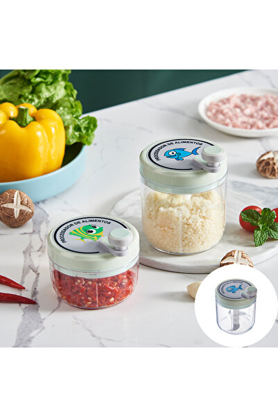 Viyogo Tocător mecanic pentru fructe și legume, 3 cuțite, 400 ml