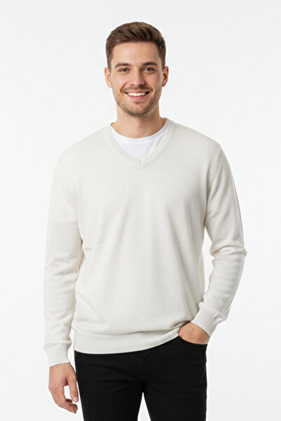 Pulltonic Men's V-Neck Knitwear Sweater