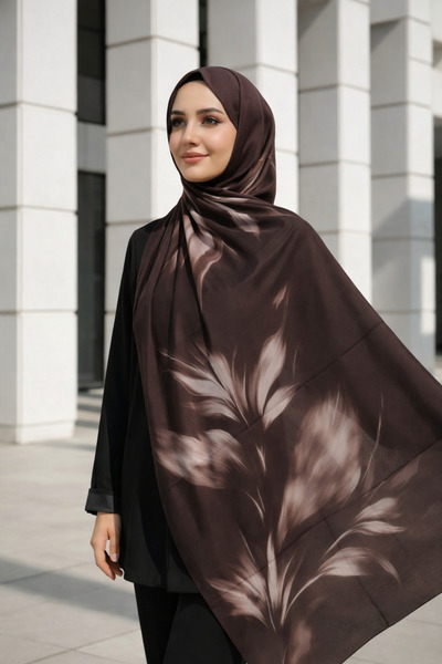 SETAB SCARFS Bursa İpeği Desenli Şal - New Collection