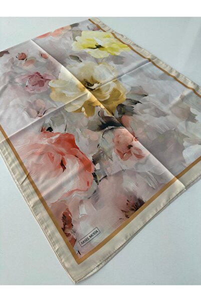 ARSEL MODA Tesettürün Yeni Adresi شال قطني ناعم من أرسل مودا بنمط الزهور LBD2115