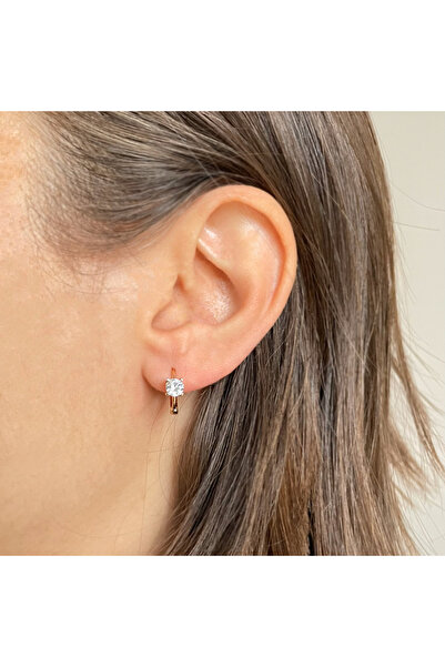 nerora Steel Round Ring Solitaire Earrings (Guaranteed Not to Tarnish)