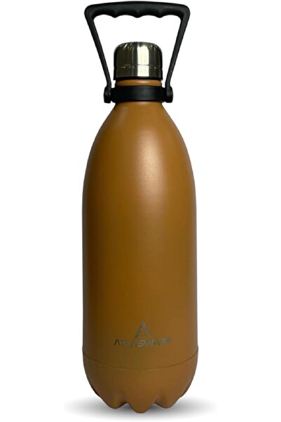 Atlasware زجاجة مياه فاخرة من الفولاذ المقاوم للصدأ سعة 1350 مل