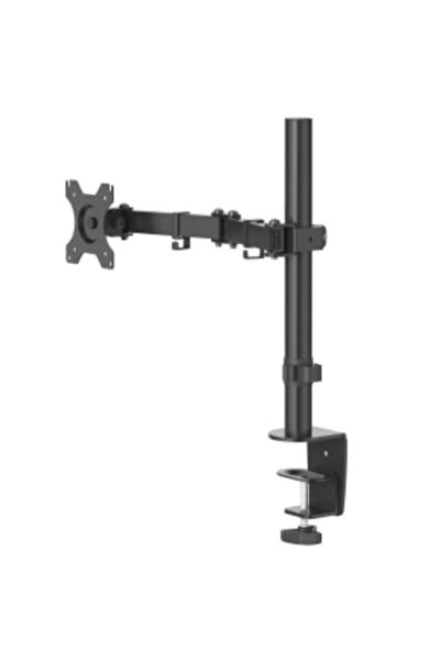 Hama Monitor Stand, 1 Arm, Adjustable Height, Swivel/Tilt 33-81cm (32"), Black