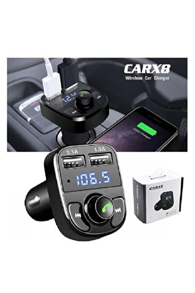 Kanonik Education Afișaj digital Carx8 Kit auto Bluetooth Transmițător Mp3 Fm