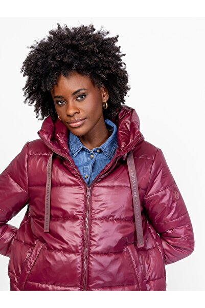 Heavy Tools Women's quilted jacket NIAW25 WINE M