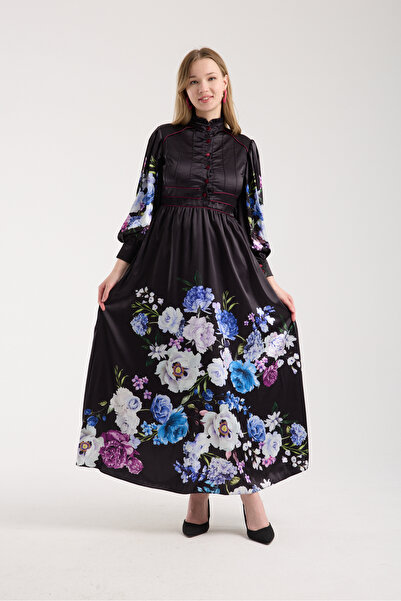 Stylish Stylish satin floral dress