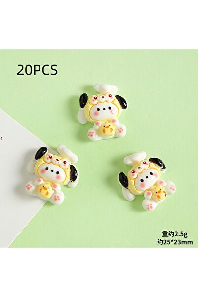 Choice 20PCS A 18/20PCS Cute Cartoon Animals Cream Gel DIY Handmade Phone Cas...