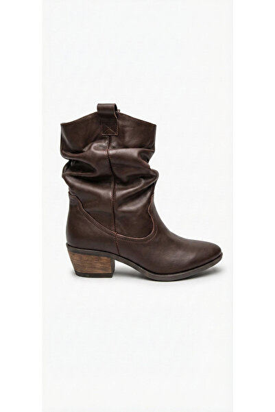 Ustalar Ayakkabı Çanta Brown women's genuine leather boot 364.100