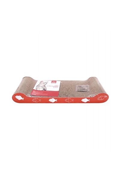 FOXMAG24 Cat scratching board, bone shape, 48×21×6 cm, abrasive surface for c...