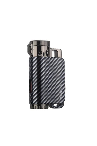 Quantoro MGM05-54 Üçlü Jet Alev Carbon Çakmak