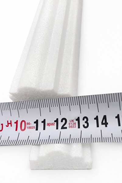 sövepor 6 Adet (1 Adeti 1 MT) Dekoratif Strafor Köpük Çıta (4 CM'LİK)