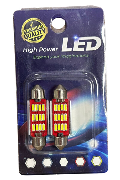 YGT Sofit Led 39mm Beyaz 12v 12 Led Soğutmalı