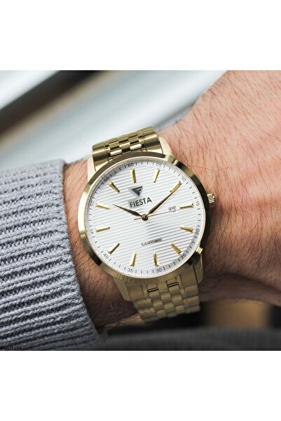 Fiesta Fs601254 Men's Wristwatch with Steel Strap