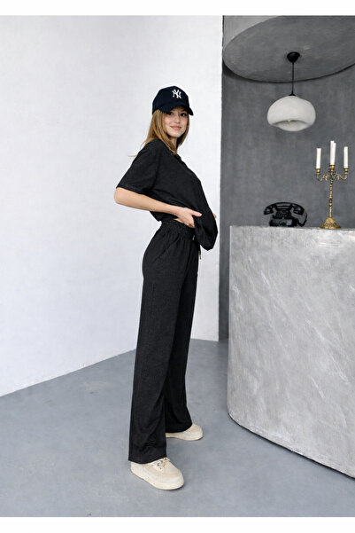 YAKAMEL Γυναικείο σετ φόρμας με λαιμόκοψη ποδηλάτου, βαμβακερό, ελαστικό, με ...