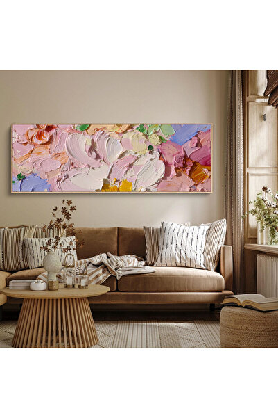 woodhomeworks Tek Parça Gerçek Ahşap Yatay Panorama Çerçeveli Tablo sanat