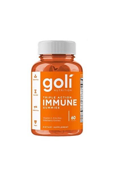GOLİ Triple Action Immune Gummies 60 gummies -