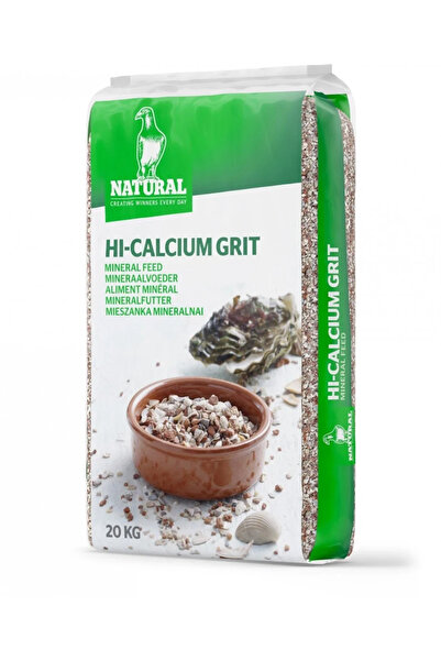 Natural Güvercin Grit Doğal Hi-Kalsiyumlu Deniz Kabuklu ve İstiridyeli Kum 20kg