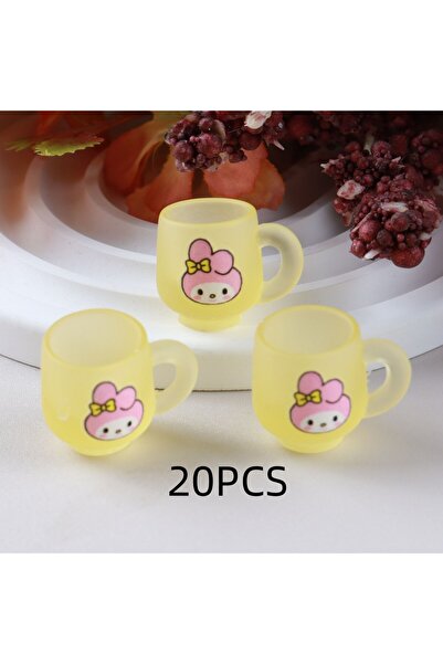 Choice 20PCS random 20PCS Night-glow cartoon cup DIY cream glue resin accesso...