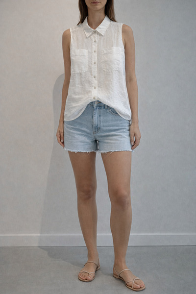 U.S. Polo Assn. Women's Short Sleeve Linen Shirt