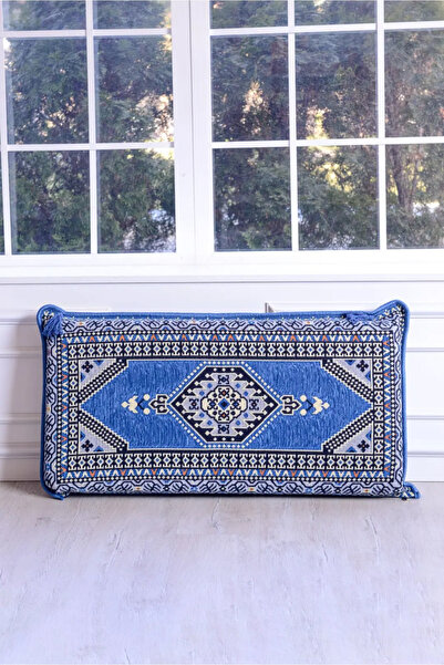 BAKIRÖZÜ HOME Şark Köşesi Takımı Sırt Dayama Yastığı Yahyalı Mavi Modeli (sün...