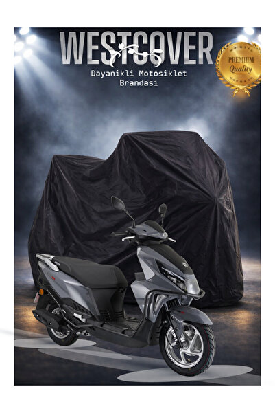 WestCover خيمة محرك أورورا سوداء اللون متوافقة مع سيارة CRV 125، غطاء للدراجا...