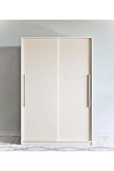 FUHO Elisa Sürgülü Gardırop Vizon Bej