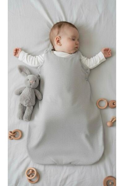 Lumos Trade Newborn Baby Plain Gray Soft Swaddle Sleeping Bag 0-6 Months - wi...