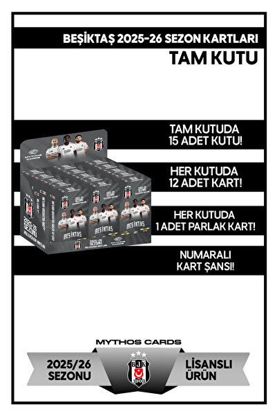 Beşiktaş 2025-26 Sezon Kartları - Tam Kutu