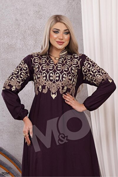 M&O 2 A cotton jalabiya with elegant embroidery, suitable for the holy month ...