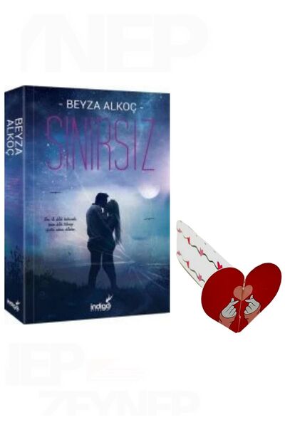 İndigo Kitap Sınırsız - Beyza Alkoç(KARTONKAPAK)(Özel Tasarım Kalp Ayraç Hedi...