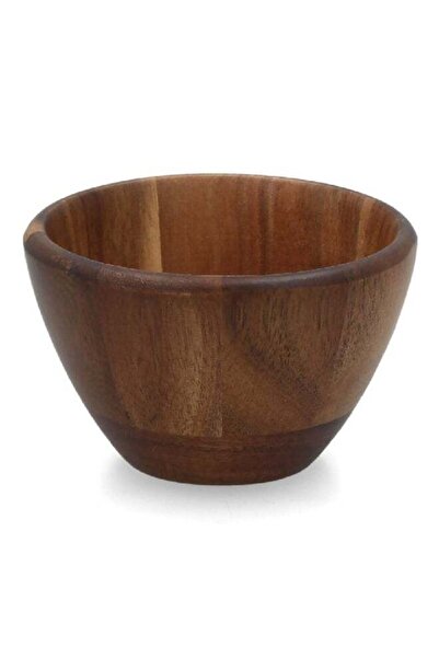Bien Servi Multipurpose Round Wooden Bowl Dark Brown 11 x 7 cm