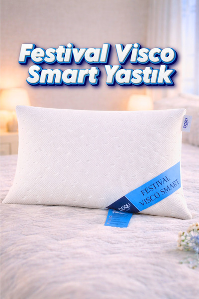Doqu Home Visco Smart Ortopedik Yastık 50x70 cm - Boyun Destekli Yumuşak Örme...