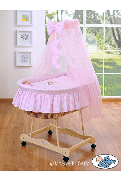 Other Coșuleț Moise cu baldachin - Noapte bună roz